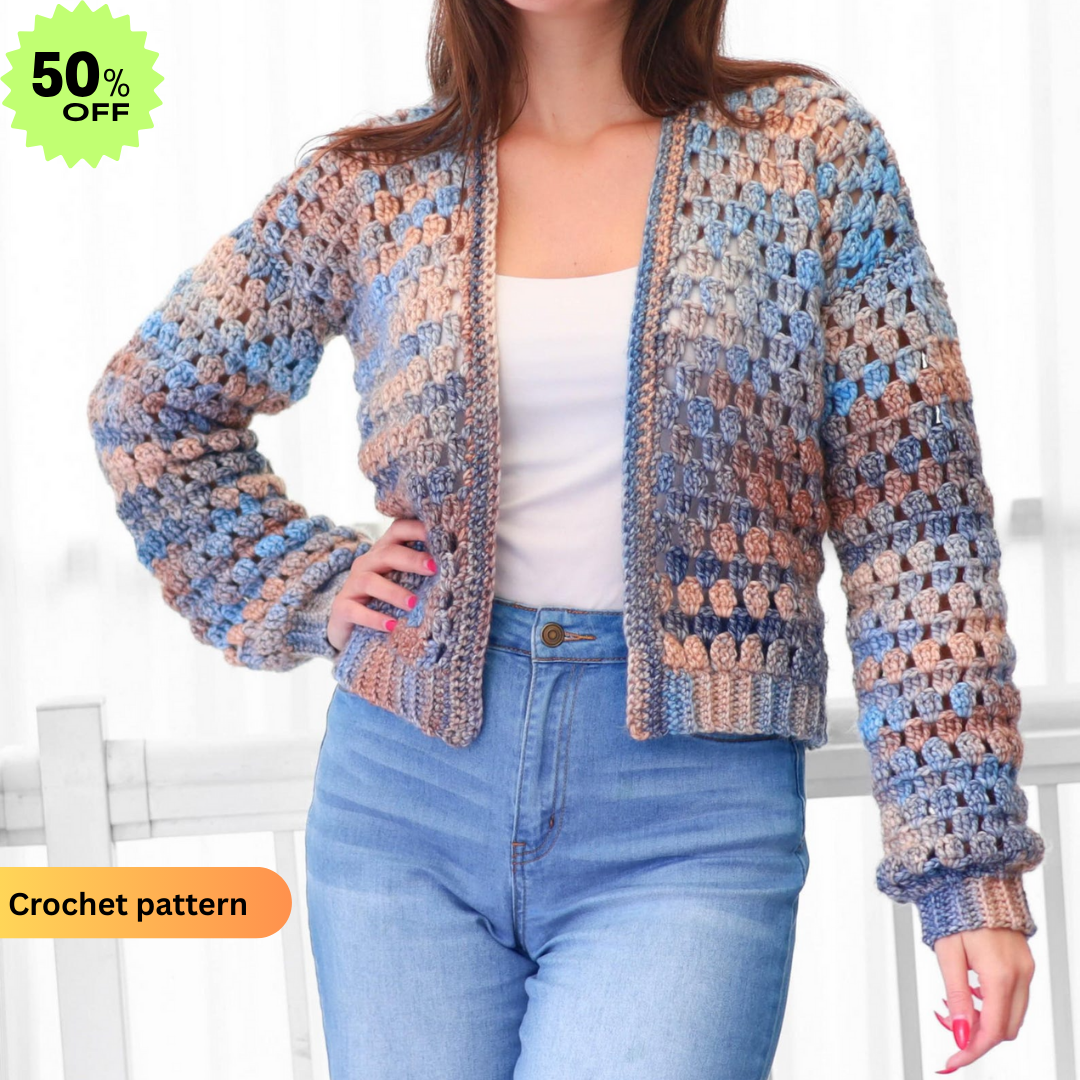 Eloise Crochet Cardigan Pattern - Effortless Style for Every Occasion